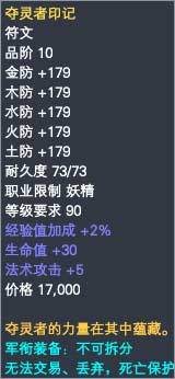 妖精军衔装备属性一览 · 配图