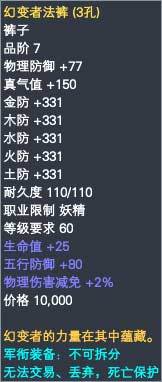 妖精军衔装备属性一览 · 配图