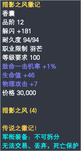 芒果军衔装备属性一览 · 配图