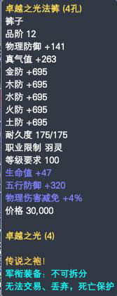 羽灵军衔装备属性一览 · 配图