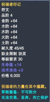 羽灵军衔装备属性一览 · 配图